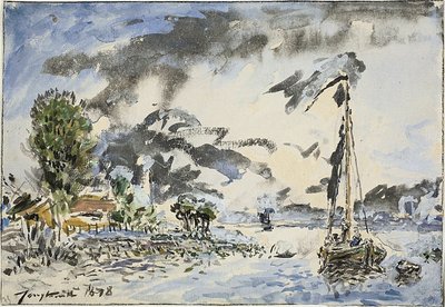 漁船 作： Johan Barthold Jongkind