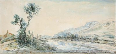 グルノーブル近郊のル・ドラック川沿いの風景 作： Johan Barthold Jongkind