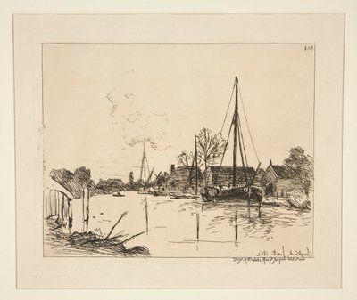 Le Canal (運河) 作： Johan Barthold Jongkind