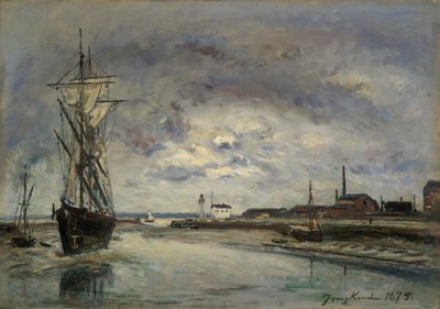 オンフルール港 作： Johan Barthold Jongkind