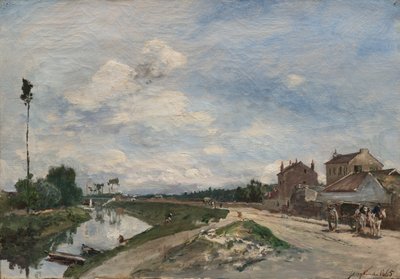 バ・ミュドンのセーヌ、1865 作： Johan Barthold Jongkind