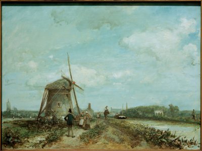 ハーグの牽引道 作： Johan Barthold Jongkind