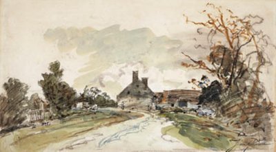 グルノーブルのコート・サン・アンドレを通る道 作： Johan Barthold Jongkind