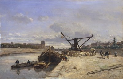 キードルセーからの眺め、1854年。 作： Johan Barthold Jongkind