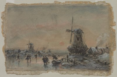 1864年のアルンハイムの眺め。 作： Johan Barthold Jongkind