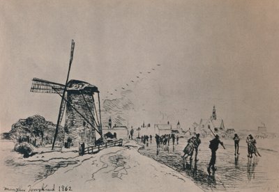 マースルイスの町の眺め、1862年、1946年。 作： Johan Barthold Jongkind