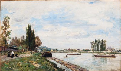 ポンドセーヴル、1866年からムードンのビュー 作： Johan Barthold Jongkind