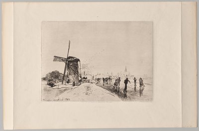 マースリンの街の眺め 作： Johan Barthold Jongkind