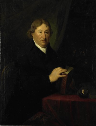 ロッテルダムの美術収集家、グルーネフェルド領主ゲリット・ファン・デル・ポットの肖像 作： Johan Bernard Scheffer