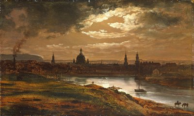 ドレスデンバイムーンライト 作： Johan Christian Dahl