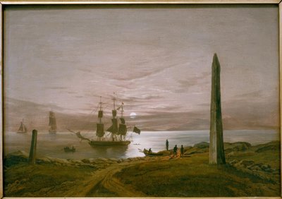 月光によるフィヨルドの風景 作： Johan Christian Dahl