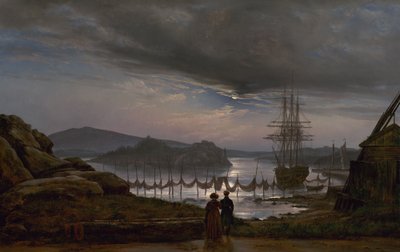 クリスチャニア近くのヴァエケロからの眺め 作： Johan Christian Dahl