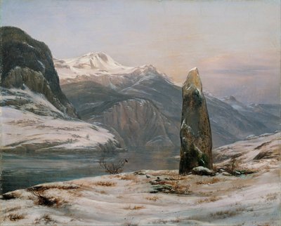 ソグネフィヨルドの冬 作： Johan Christian Dahl