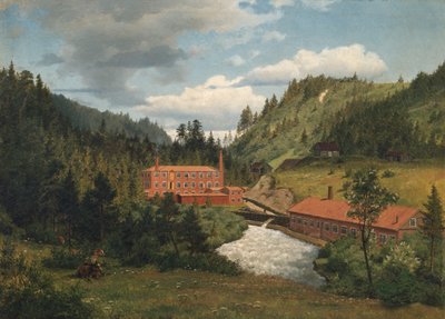 マリダレンの古い工場 作： Johan Fredrik Eckersberg
