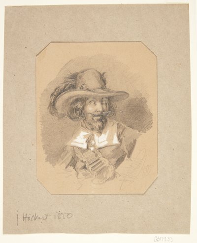 男の肖像 作： Johan Fredrik Hockert