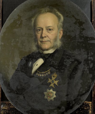 ピーター・ミジャー (1812-81)。 オランダ領東インド総督 作： Johan Heinrich Neuman (signed by artist)