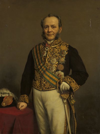 ピーター・ミジャー (1812-81)。 総督 (1866-71) 作： Johan Heinrich Neuman