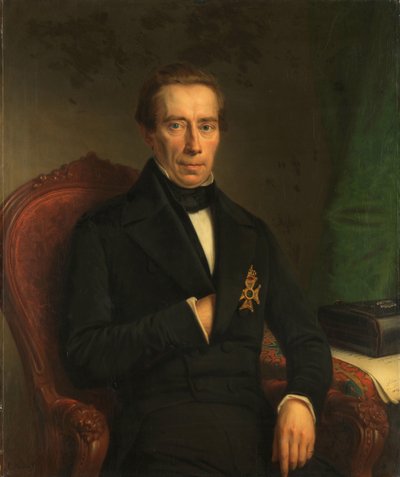 国務大臣兼内務大臣ヨハン・ルドルフ・トルベッケの肖像 作： Johan Heinrich Neuman