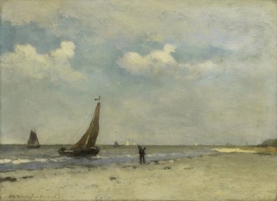 ビーチシーン 作： Johan Hendrik Weissenbruch