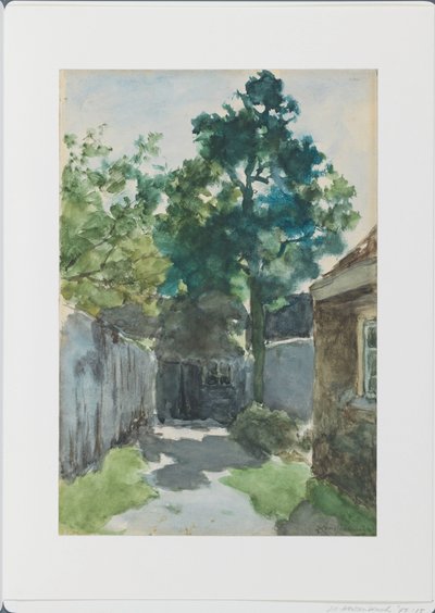 日当たりの良い中庭 作： Johan Hendrik Weissenbruch