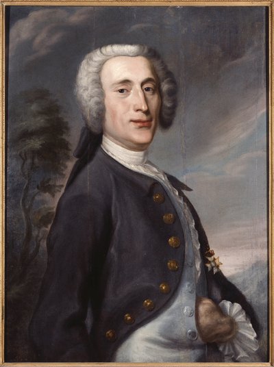 オロフ・フォン・ダリン (1708-1763) の肖像、Streng, Johan Joachim (1707-1763) 作。 キャンバスに油彩。 寸法: 79x58cm。 ストックホルム国立博物館 作： Johan Joachim Streng