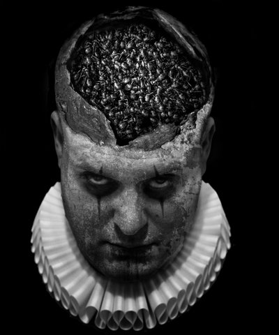 ピエロの死（シリーズ）、2016年（写真加工） 作： Johan Lilja