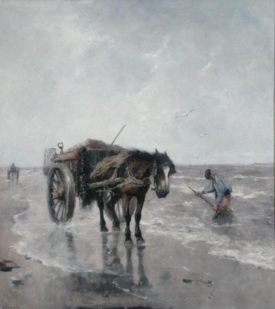 海風（キャンバスに油彩） 作： Johan Scherrewitz