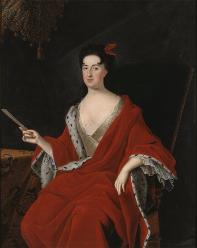 Catherine Opalinska, reine de Pologne - キャサリン オパリンスカ (1680-1747) の肖像、ポーランドの女王、スターバス、ヨハン (1679-1724) 作。 キャンバスに油彩。 寸法：145x117cm。 ストックホルム国立美術館 作： Johan Starbus