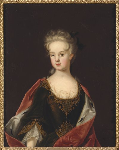Marie Leczinska, reine de France - フランスの女王、Marie Leszczynska (1703-1768) の肖像、Starbus, Johan (1679-1724) 作。 キャンバスに油彩 作： Johan Starbus