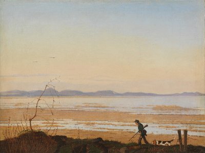 アレソ湖のそばの夜1837番目 作： Johan Thomas Lundbye