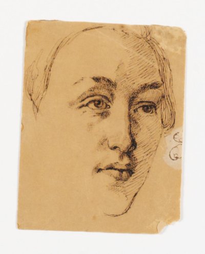 女性の肖像画 作： Johan Thomas Lundbye