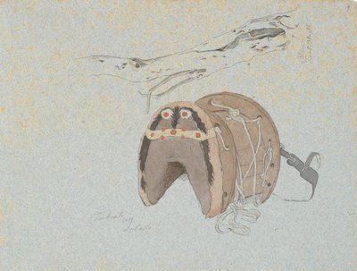 オリーブの木の幹とサドル 作： Johan Thomas Lundbye
