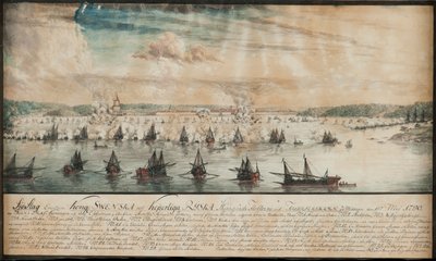 1790年5月、1791年のフレドリクスハムンの戦い。 作： Johan Tietrich Schoultz