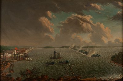 1790年5月、1791年のフレドリクスハムンの戦い。 作： Johan Tietrich Schoultz
