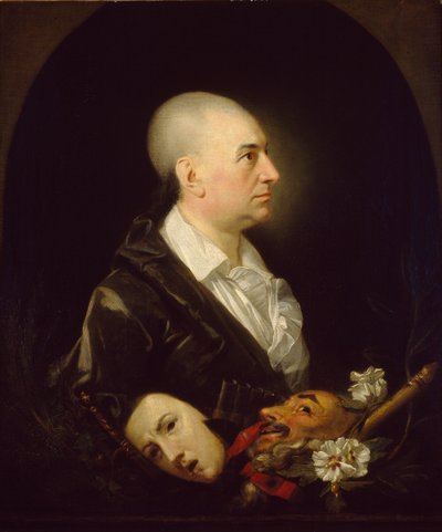 デイビッド・ギャリック、1762-1763年 作： Johan Zoffany
