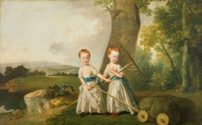 鈍感な子供たちの肖像」1766-80年   作： Johan Zoffany
