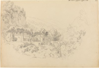 グラニャーノの谷にある木陰の東屋 作： Johann Adam Klein