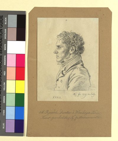 アルベルト・ラインデル（1784-1853年）、銅版画家 作： ヨハン・アダム・クライン