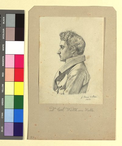 カール・ヴィッテ（法学・哲学博士、1800-1883）、詩人 作： ヨハン・アダム・クライン