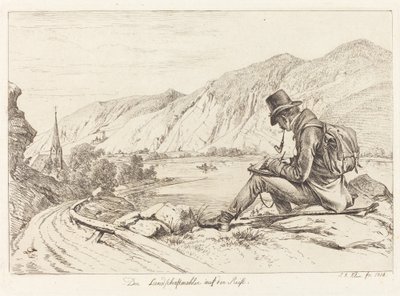 ツアー中の風景画家 作： Johann Adam Klein