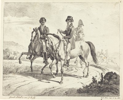 乗馬での外出 作： Johann Adam Klein