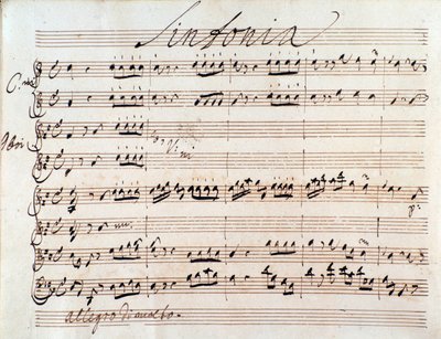 J・A・ハッセ作「シリアのアドリアーノ」楽譜の最初のページ (1752) 作： Johann Adolph Hasse