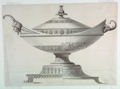 デッサン、覆われたテリーヌ 作： Johann Alois Seethaler