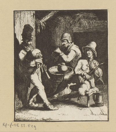 3人の音楽制作者 作： Johann Andreas Benjamin Nothnagel (possibly)