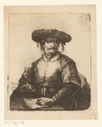 未知の芸術家の肖像 作： Johann Andreas Benjamin Nothnagel
