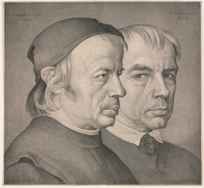 エバーハルト兄弟、1822年。 作： Johann Anton Ramboux