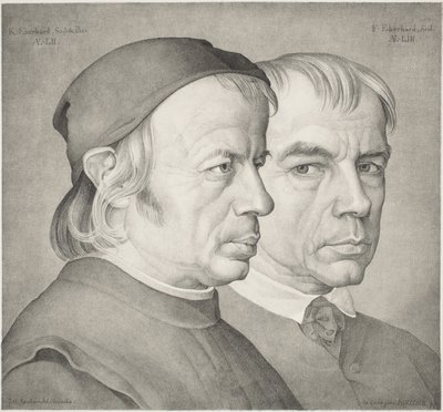 コンラートとフランツ・エバーハルトの兄弟 作： Johann Anton Ramboux