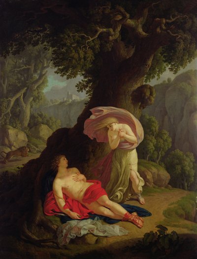 ピラミッドとシスベ、1788年〜90年 作： ヨハン・アウグスト・ナール（小）