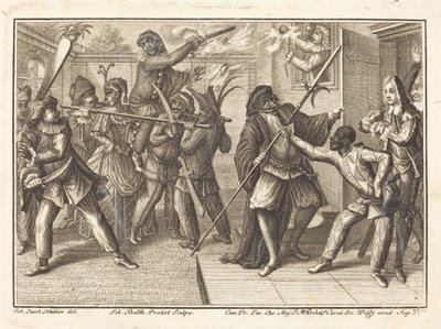 船長は自由を取り戻す 作： Johann Balthasar Probst after Johann Jacob Schübler