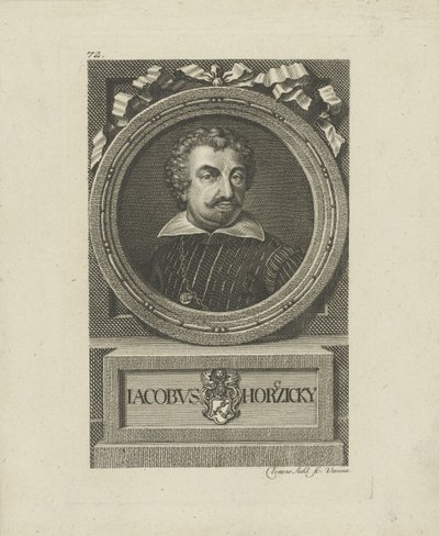 Tepence 1575-1622のJakub Horcickyの肖像。 作： Johann Balzer